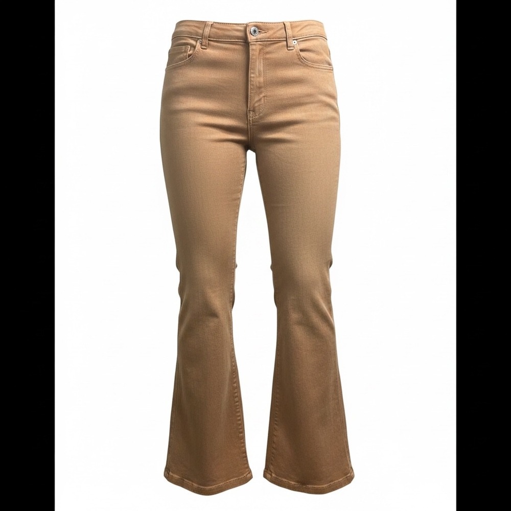 Cinq a Sept Shannen Pant Chestnut Brown High Rise Bootcut Seam Front Size 6 NEW